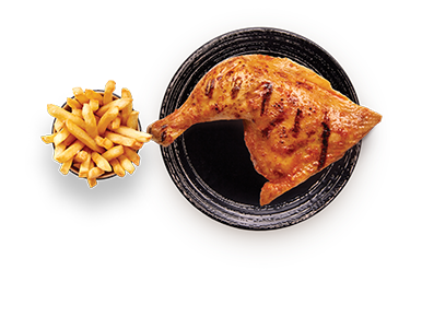 1/4 Chicken 
& Chips