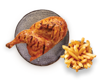 1/2 Chicken
+ Chips